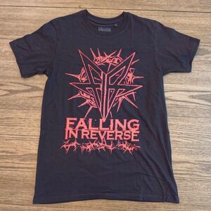Falling In Reverse Band T-Shirt Black Red Logo Graphic Tee 2XL‎ NWT Licensed